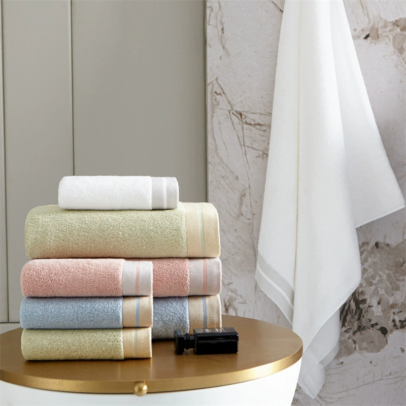 (Cross-border trading), cotton set, blue bath towel