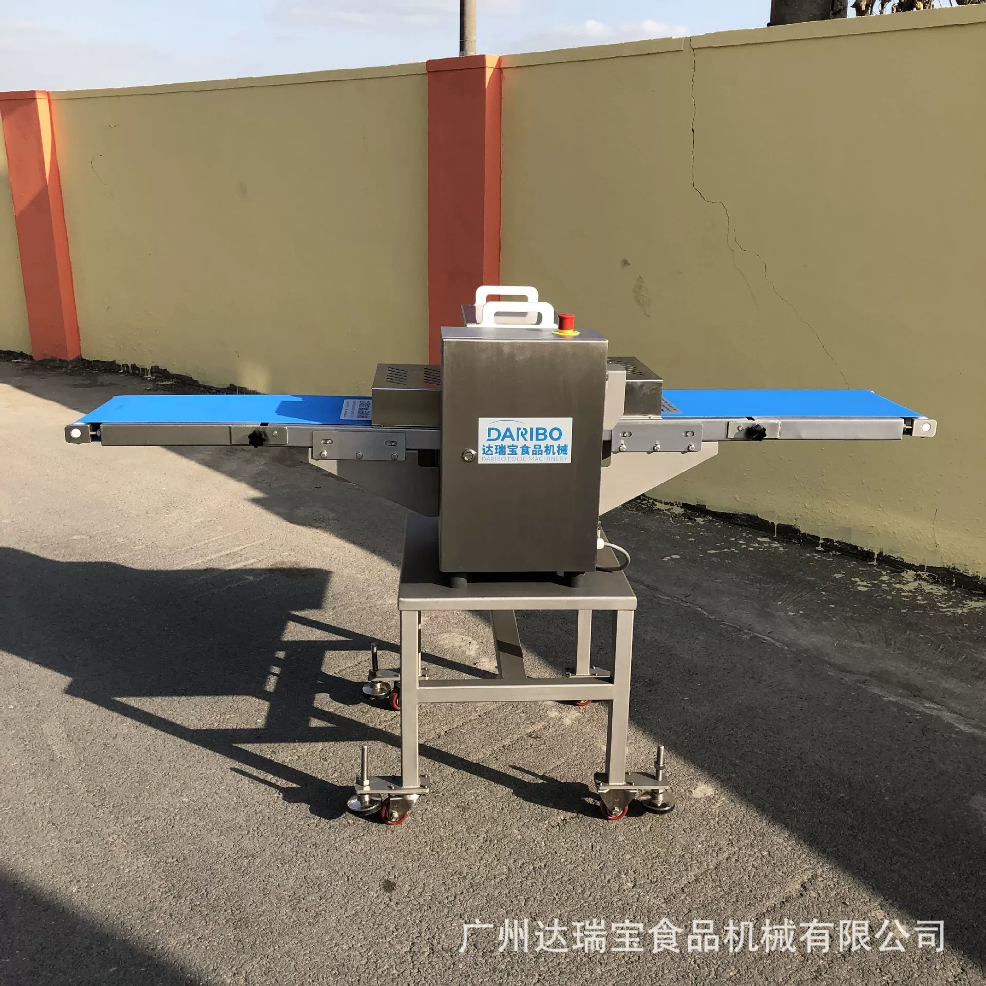 Конвейерный ленточный очиститель для свежего мяса, куборезка для бекона и говядины, из нержавеющей стали, моющийся