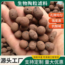 工业陶粒填料滤料污水处理生物曝气滤池河道挂膜吸附过滤高效填充