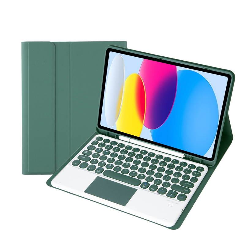 For Samsung A9Plus Tablet Keyboard Case S7 Wireless Bluetooth A8 Protective Case Magnetic Attractive Control S811 Inch Round Key