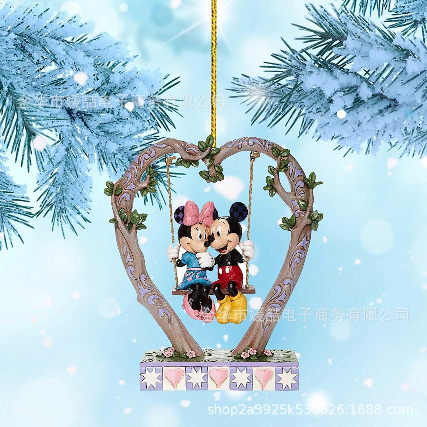 2022-23 Nuevos productos de dibujos animados acrílicos árbol de Navidad decoración colgante mochila de automóvil de Navidad colgante regalos image 12