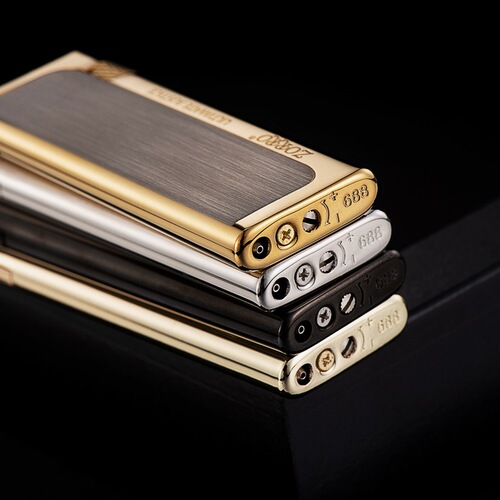 ZORRO Zorro inflatable lighter open flame slim and compact brushed metal texture personalized gift for men