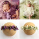 Photo studio photography props full moon photo newborn baby confinement photo baby handmade headdress flower baby headdress headband