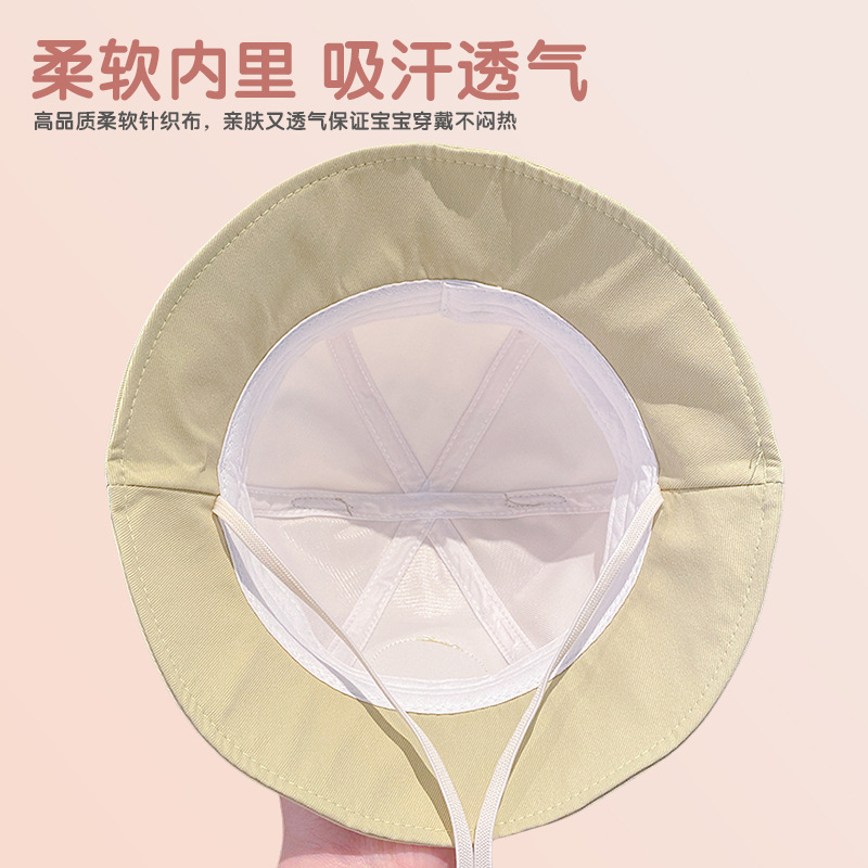 Bonito panda sombrero de dibujos animados 2025 nuevo bebé sombrero pescador sombrero de verano para niños niñas sombrero de sombrero de protección solar