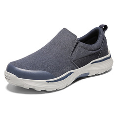 春款S家厚底帆布鞋男跨境大碼休閒鞋男輕便套腳布鞋casual shoes