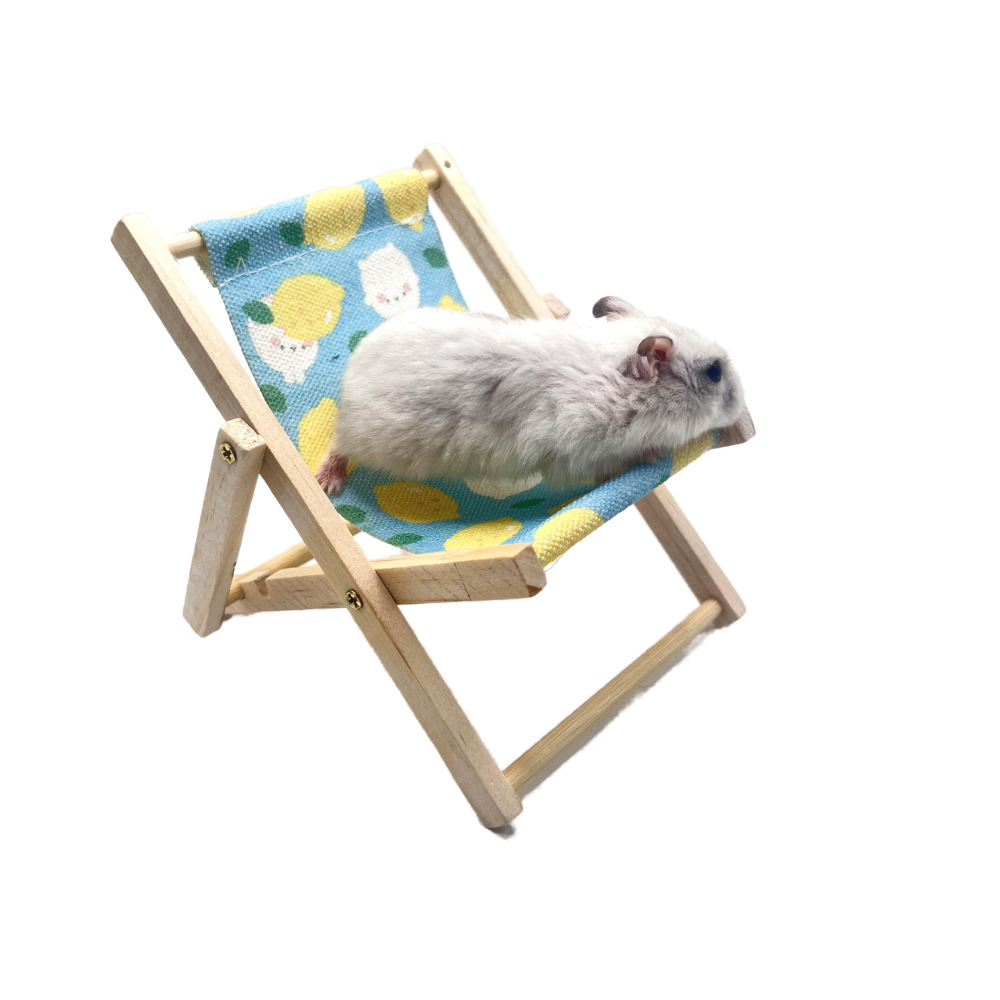 Productos para el hogar de mascotas pequeñas, convenientes sillas de playa plegables, hámster, totoro, mini adornos, juguetes, loro, juguetes para vivir image 4