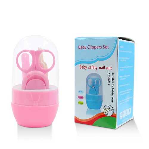 New Baby Nail Clipper Set Newborn Baby Anti-Pinch Nail Clippers Children's Care Nail Clipper 4-piece Set