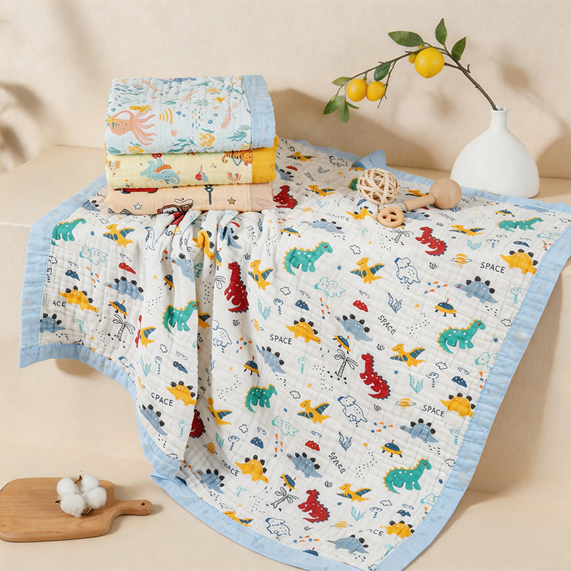 Baby Gauze Bath Towel Newborn Baby Super Soft Pure Cotton Type a Absorbent Summer New Children's Pure Cotton Blanket