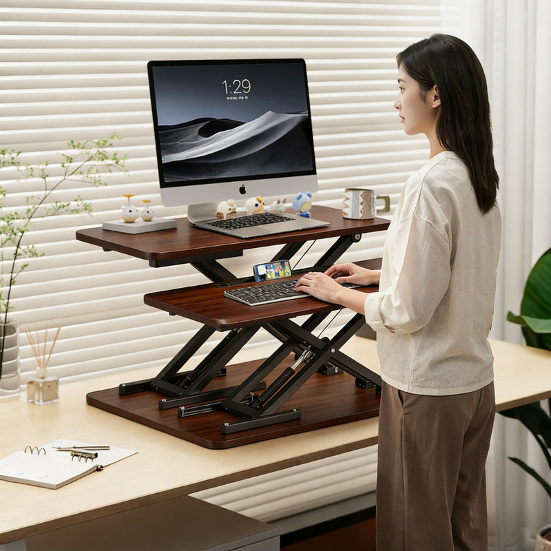 Standing Workstation Computer Lift Table Laptop Monitor Stand Foldable Monitor Riser
