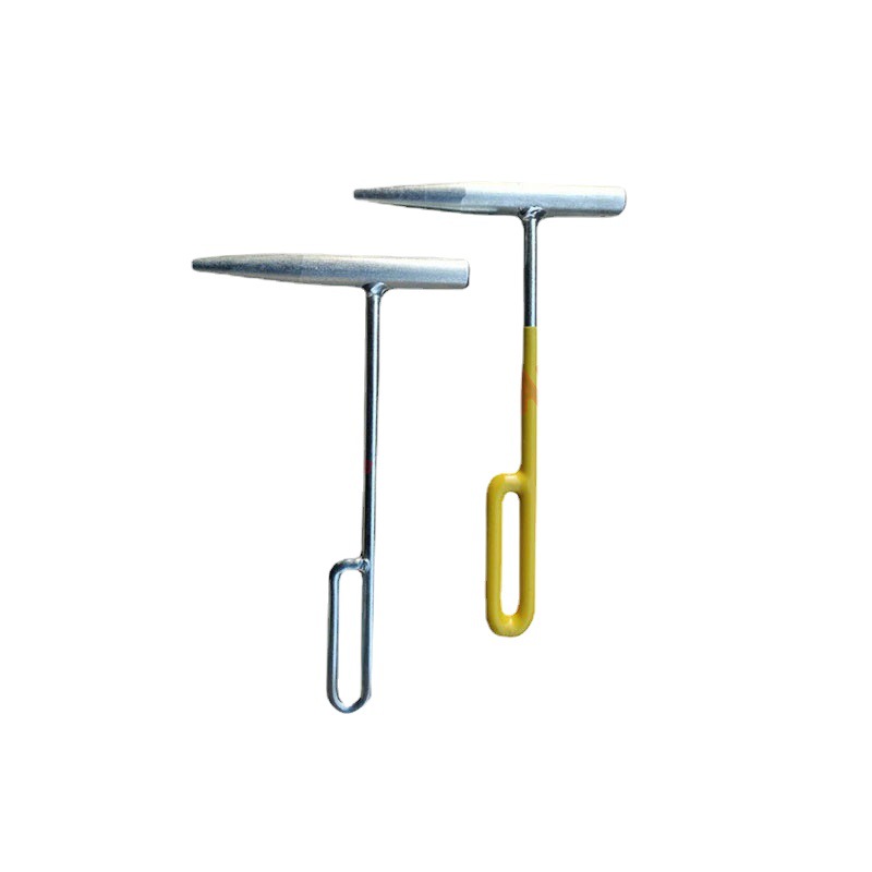 중공 신호 펀치 레일 플러그 네일 핸들 접착제 핸들 원추형 스파이크 철도 전기 검사 강철 펀치