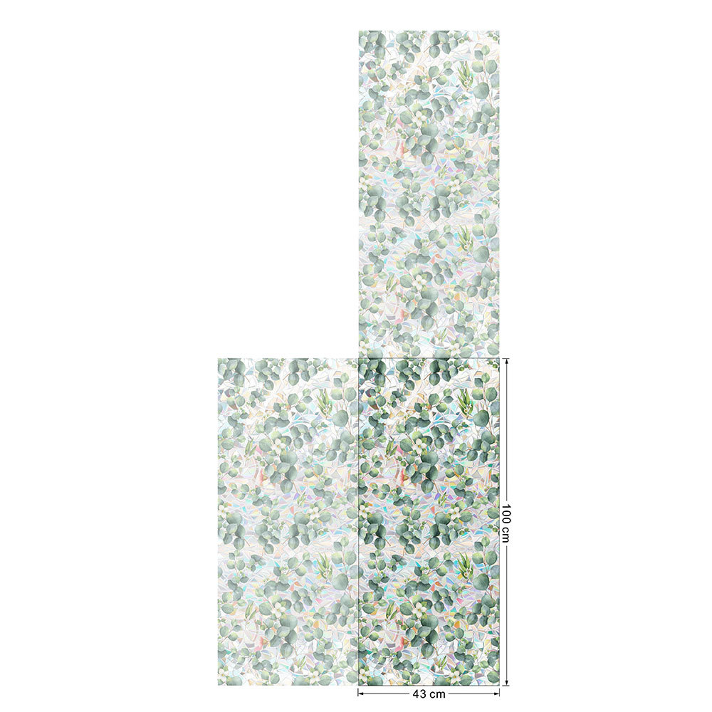 140g Weight Glass paster Home Textiles & Decor Type PVC Material Leaf Pattern Casual, Pastoral Style Casual Pastoral Leaf PVC Glass Paster Wall Art 39