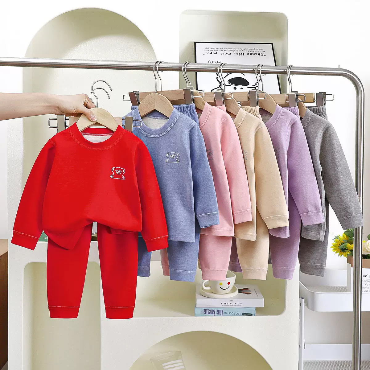 儿童保暖内衣男童羊毛蚕丝无骨秋衣秋裤冬季舒适宝宝装家居服套装