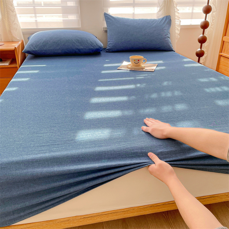 2024 nueva clase A de algodón teñido en hilo de algodón lavado funda de almohada para estudiantes