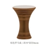56cm diameter brown Roman table + acrylic tabletop