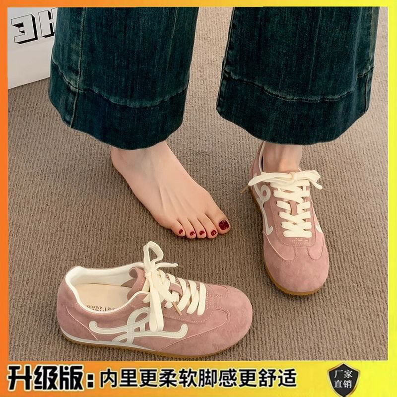 德训鞋女款2025新款春季百搭复古阿甘鞋平底女鞋子爆款运动休闲鞋|undefined