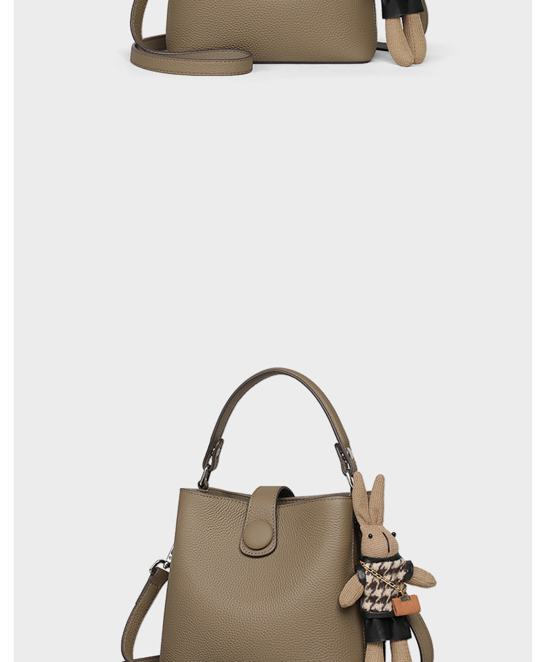 Bucket Bag Aus Echtem Leder Für Damen Elegante Schultertasche_voghion.com
