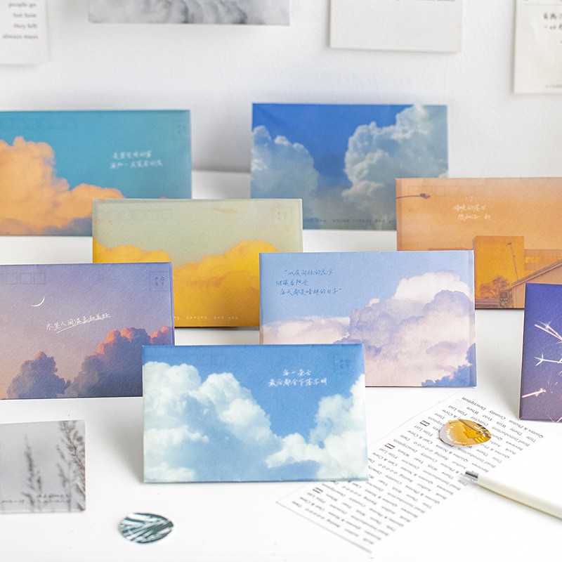 暮光之城 朋友请收好系列信封套装 风景画手写小清新文艺信笺|ms