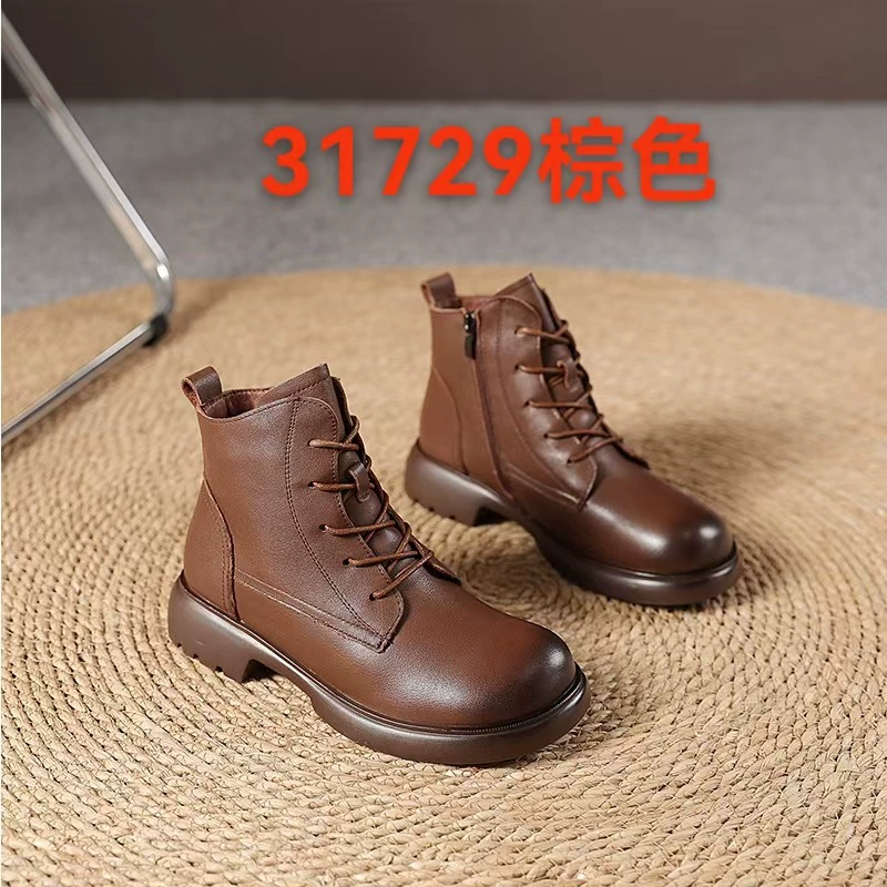 Винтажные британские ботинки Martin сапоги женский 2024 осень-зима новые женские сапоги с толстой подошвкой
