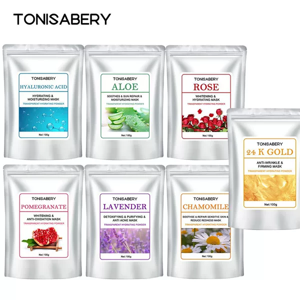 Cross-border Beauty Salon 100g Soft Mask Powder Locking Water Moisturizing Mask Rose Chamomile Rose Mask Powder