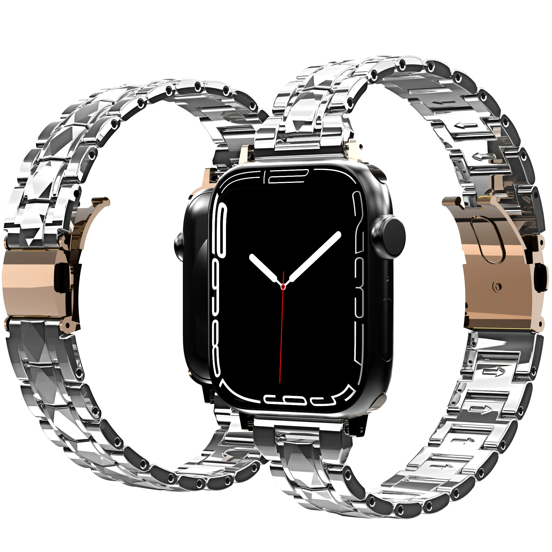 Подходящий к ремешку Apple watch iwatch765432/sse поколения новый блестящий гальванизированный цветной уменьшенный пояс на запястье