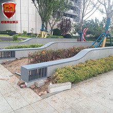 青岛厂家定 制不锈钢景墙包边造型 小区公园不锈钢包边