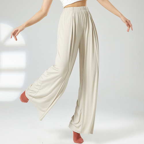 Seasonal pants, Chinese dance practice attire for women, dance pants, classical dance practice pants, wide-leg pants, modern dance pants