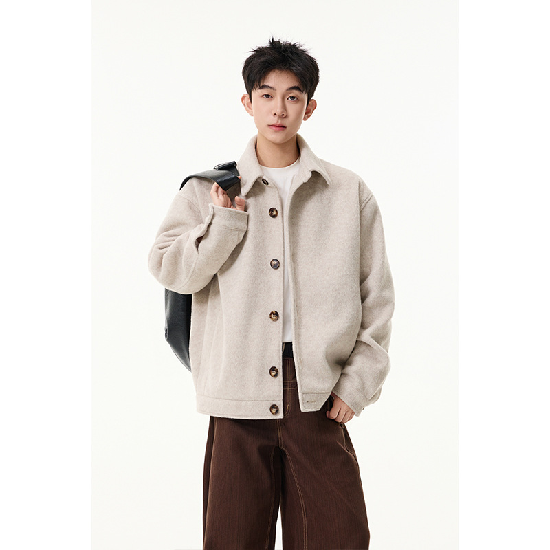 2026 Spring New Men's Fashion Jacket, High-End Loose Workwear Casual Korean Style Trendy Top