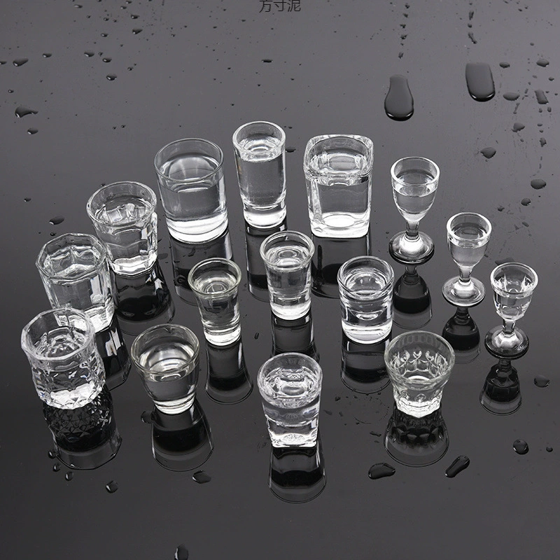 Бытовое стекло с толстым дном маленький белый бокал набор стакан виски стакан ликер чашка бокал вина оптом