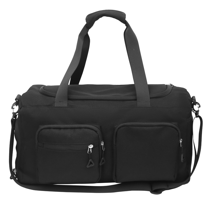 Bolso de equipaje deportivo de gran capacidad, bolso de viaje de corta distancia, bolso de fitness de marca de moda de color en contraste para hombres, bolso multifuncional de todo fósforo