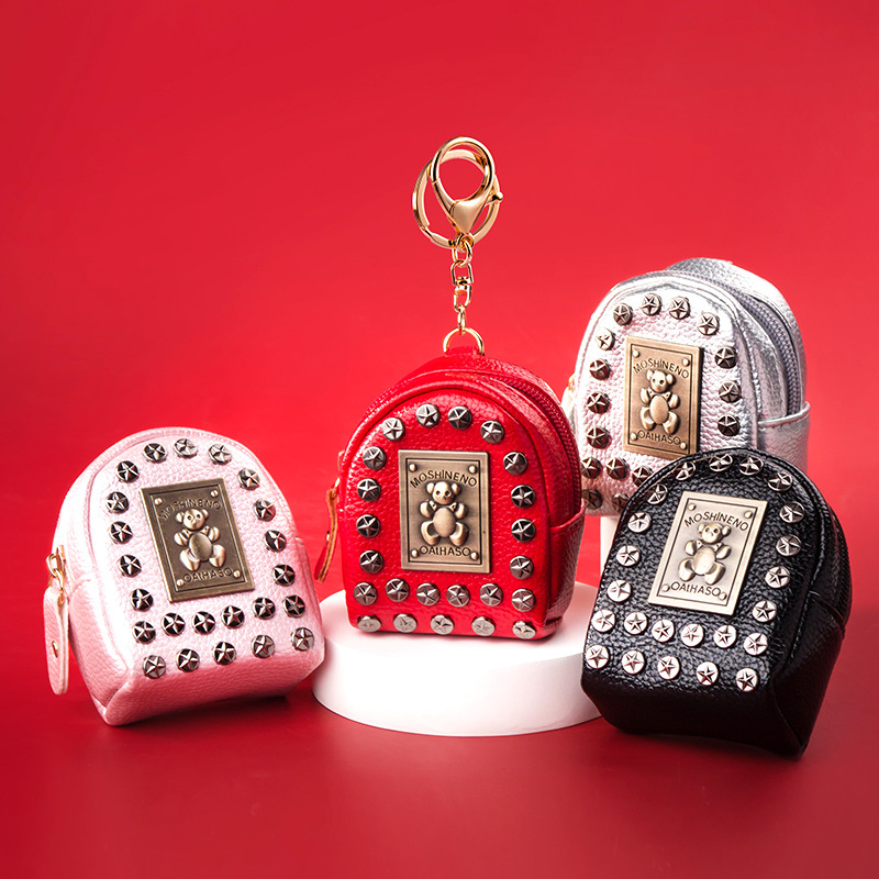 Estilo coreano chica corazón ins monedero de La Moneda estudiante de la escuela primaria creativa caso clave bolsa de la moneda portátil integrado bolsa de id