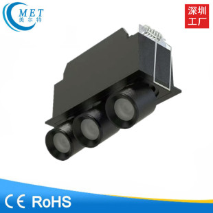 Factory direct 3-head embedded stretch linear grid spotlight 10W 6-head grid spotlight 20W