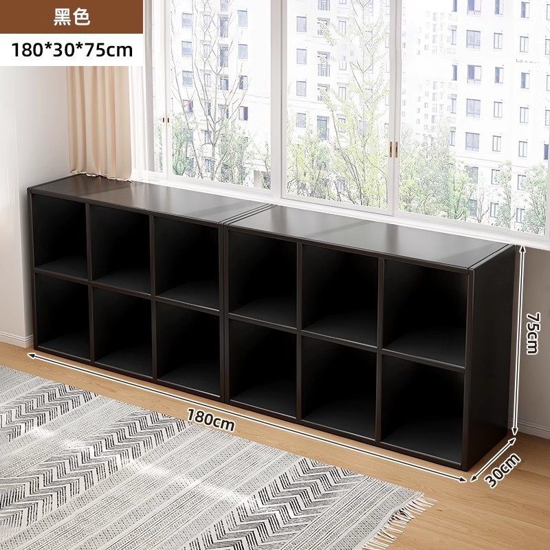 [premium black- 1.8m ] combination style-12 grids-180*30*75cm