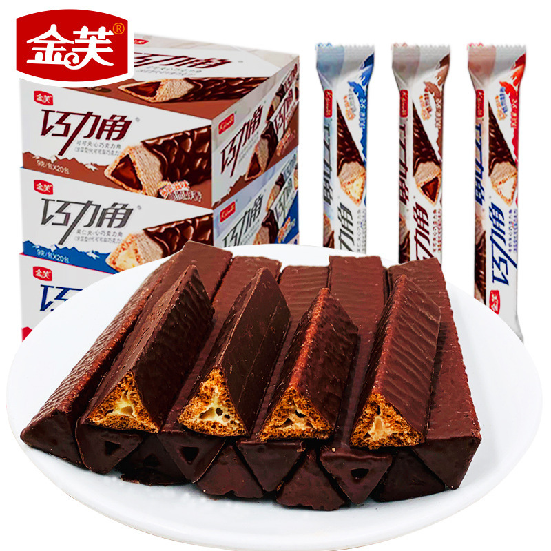 Jinfu Chocolate Corner Long Chocolate Bar Internet Popular Snack Biscuit Puffed Office Snacks Jinfu Chocolate Corner Long Chocolate Bar Internet Popular Snack Biscuit Puffed Office Snacks
