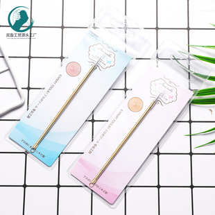 Spot wholesale stainless steel double acne acne needle squeeze acne pick acne acne removal acne beauty needle Golden long axis