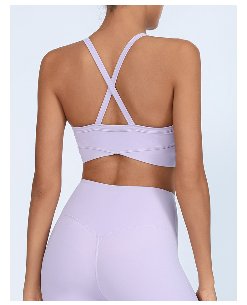 Comercio extranjero transfronterizo Europa y los Estados Unidos Lulu desnudo sensación de yoga sujetador antichoque reúne deportes belleza de espalda fitness ropa interior seco rápido bra