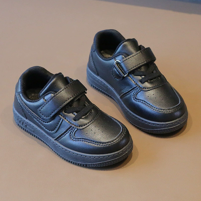 Детская спортивная обувь весна-осень 2025, новые повседневные кроссовки для мальчиков, экспорт, черные кроссовки для девочек, мягкая подошва, детские туфли