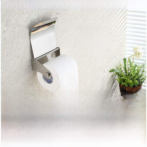 Hotel Guesthouse Stainless Steel Tissue Holder Bathroom Toilet Paper Box European Style Toilet Paper Holder Bathroom Toilet Paper Roll Holder Engineering