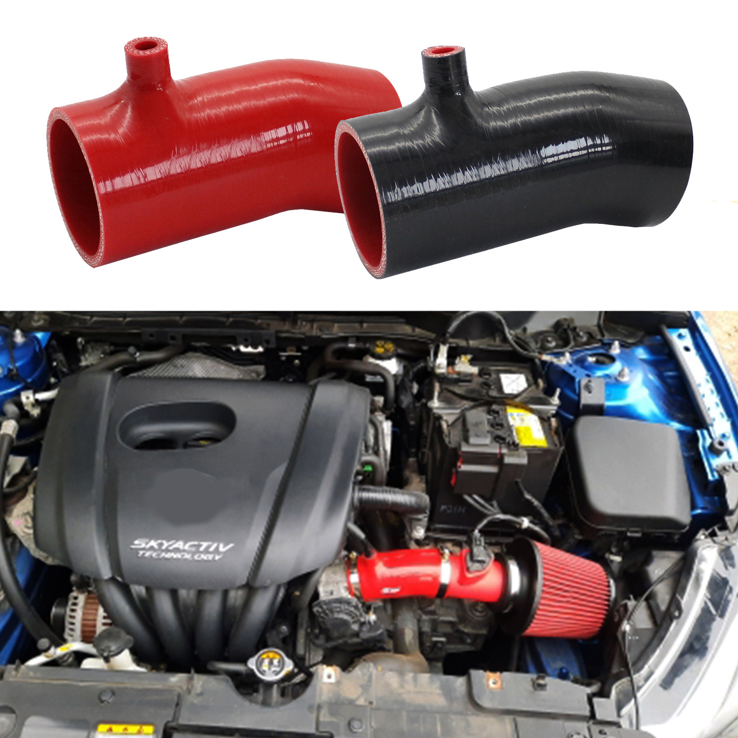 Suitable for Mazda 3 6 Cx-4 Axela 1.5L High Flow Cold Air Intake Pipe Intake Filter