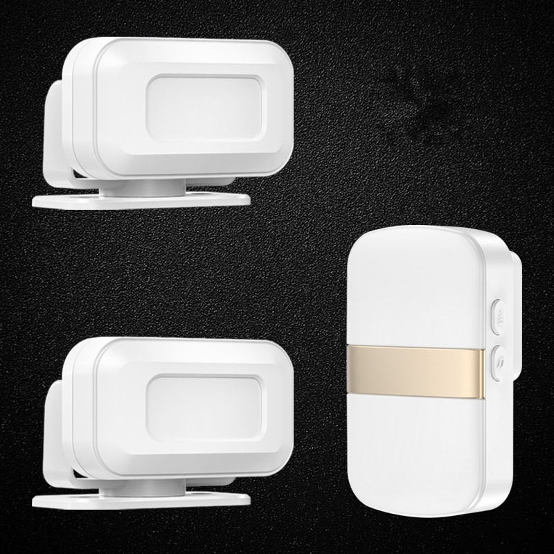 远距离无线分离迎宾器进门口感应器提醒门铃超市店铺欢迎光临门铃