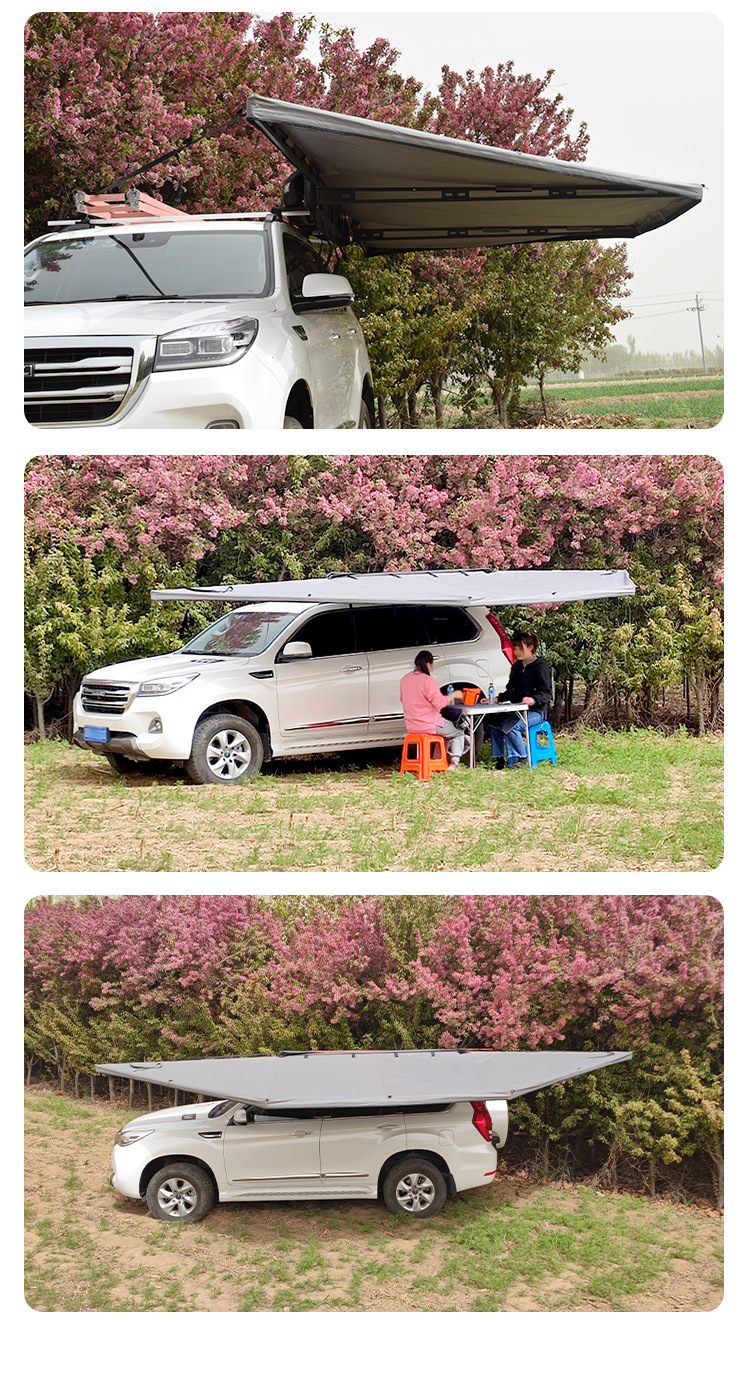 180-Degree Canopy Car Sunshade Outdoor Suv Side Tent
