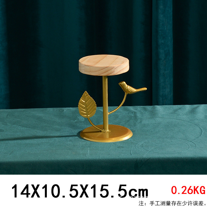 Tableta de madera para té de la tarde, mesa de comida fría, mesa de postres de boda, estante de exhibición, accesorios decorativos, estante de pastel image 6