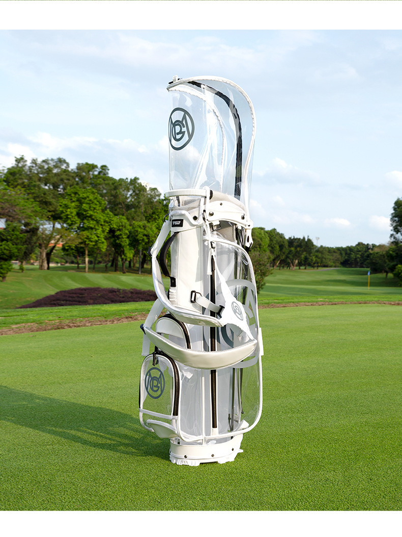 Túi đựng gậy golf PGM trong suốt chống nước, kiểu dáng Hàn Quốc, 127x31x36 cm — Túi bóng giá đỡ QB131 tùy chỉnh chi tiết 7