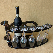 促销木制酒架红酒架创意欧式葡萄实木酒架酒杯架倒挂酒柜摆件