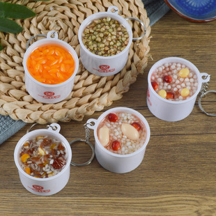 Large simulation eight treasures porridge model pendant fun bucket porridge ornaments simulation food porridge porridge shop promotional gifts