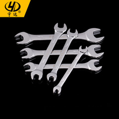 Yuda 45# steel open-end wrench hardware dumb head double-head manual dual-use high carbon steel wrench hardware hand tool