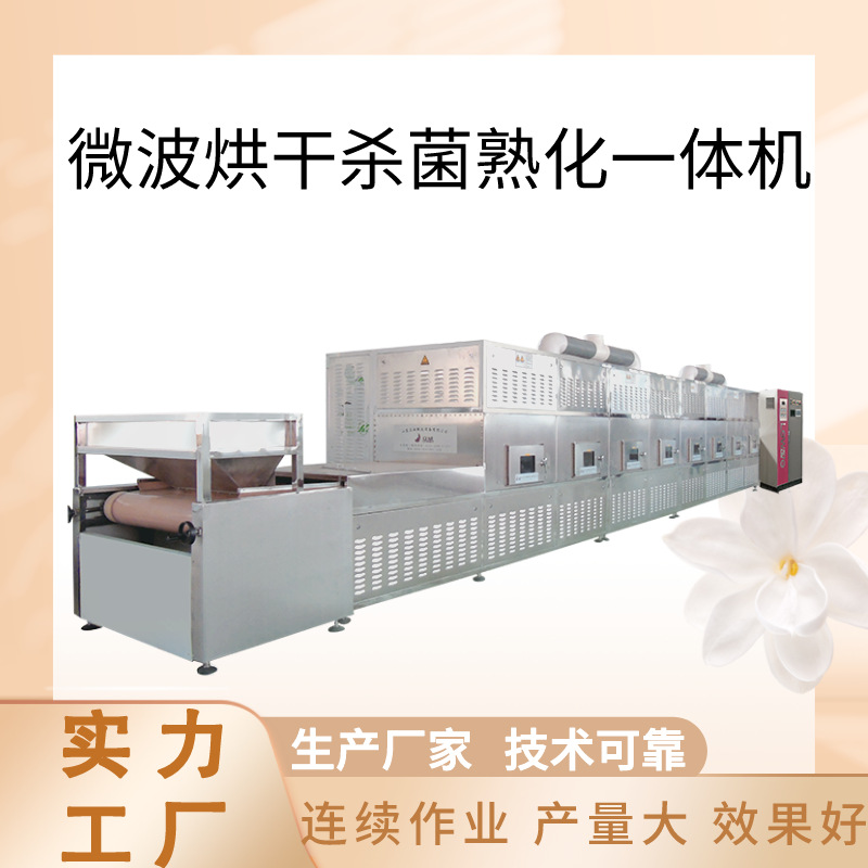 立威隧道式小型黄豆微波熟化设备 绿豆烘焙机 黄豆粉杀菌流水线