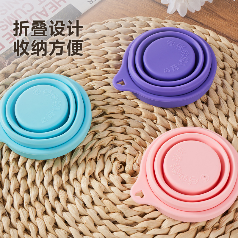 Expandable Outdoor Travel Silicone Folding Water Bottle, High-Temperature Resistant Travel & Mouth-Rinsing Cup, Portable Camping Compression Mug