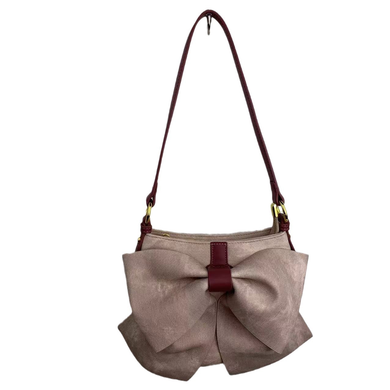 Butterfly bow bag, women's summer countryside style, niche high-end internet celebrity, large capacity single shoulder_voghion.com