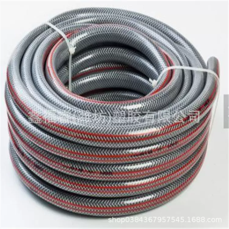 厂家生产PVC纤维增强网纹软管pvc蛇皮软管花园浇水用管透明