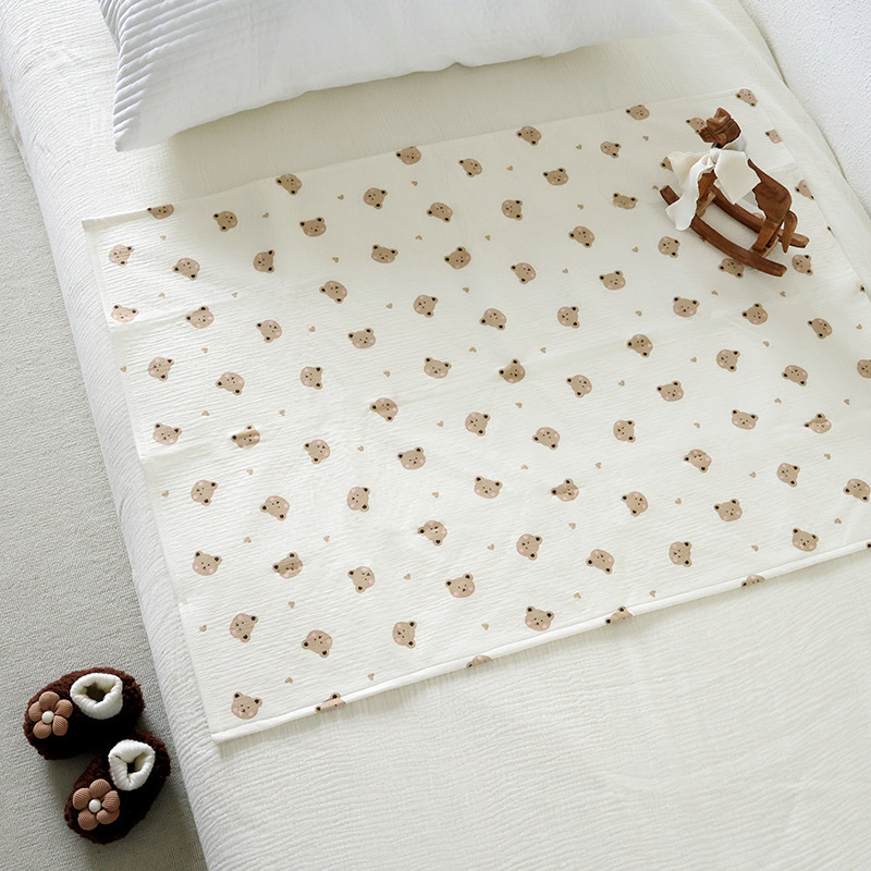 Baby Diaper Pad Pure Cotton Type a Waterproof Breathable Washable Large Size Aunt Care Kidsren's Overnight Diaper Mattress